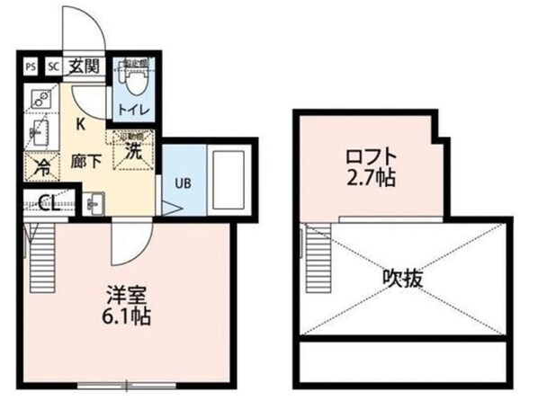 グランクオール明大前の物件間取画像